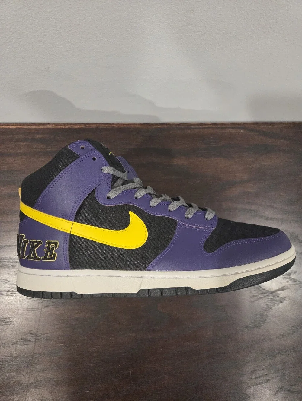 Nike Dunk High Premium EMB 'Lakers' 2021 Men's Size 12
